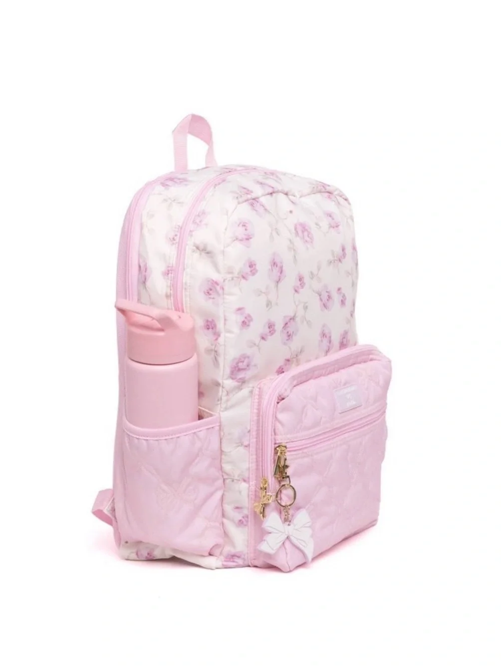 NWT LoveShackFancy x Target Yoobi Ribbon Rosa Backpack Sterling Dusk